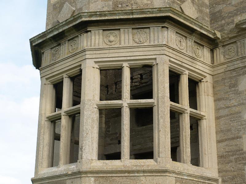 Aldwincle, Northamptonshire, England: Lyveden New Bield: window (1595-1605)