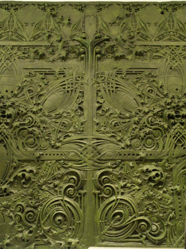 New York City, NY: Museum of Modern Art (MOMA): spandrel from Gage Building (Chicago, IL, 1898-1899, Louis Sullivan)