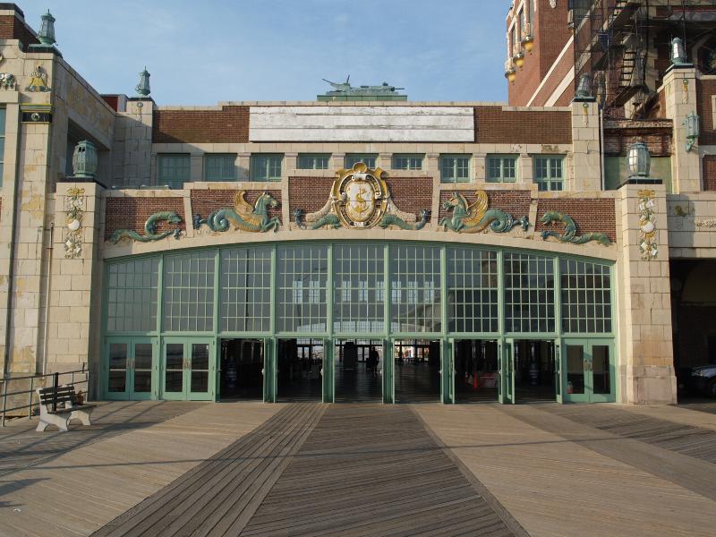 Asbury Park, New Jersey (NJ): Convention Hall: north entrance (1923, architect Warren and Wetmore)