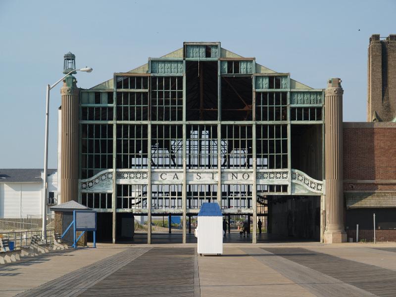 Asbury Park, New Jersey (NJ): Casino: part over boardwalk (1929, architect Warren and Wetmore)