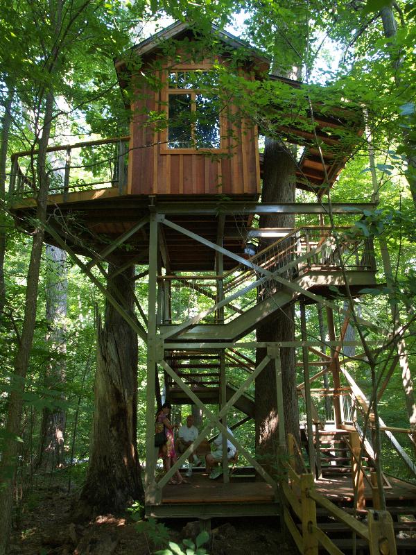 Kennett Square, Pennsylvania (PA): Longwood Gardens: 'The Birdhouse' (2008, designed and built by Treehouse Workshop)