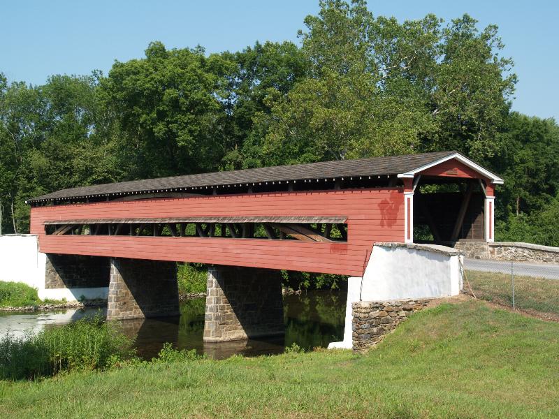 Brandywine Creek, Delaware (DE): Smith's Bridge: view (reconstructed 2002)