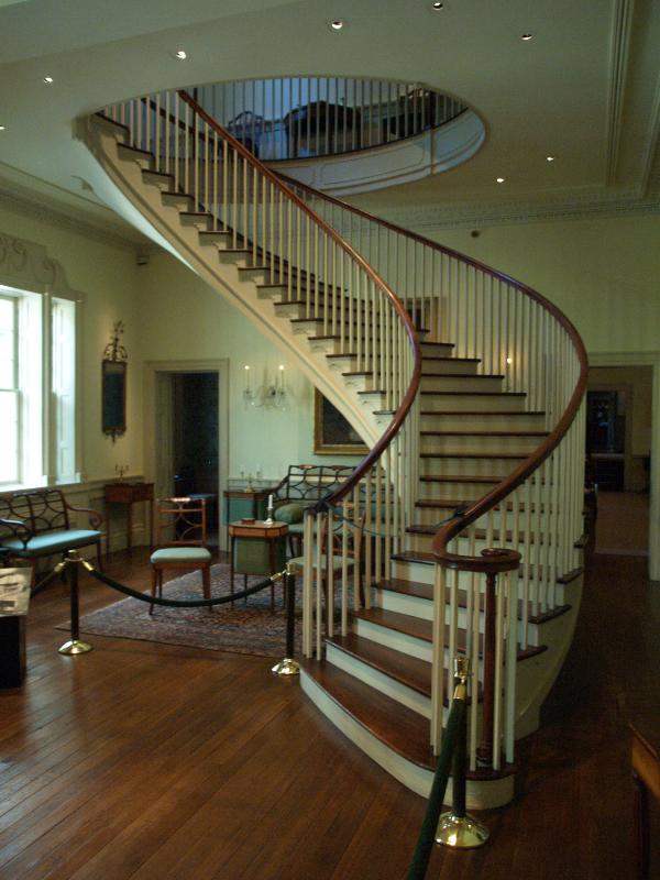 Winterthur, Delaware (DE): Winterthur estate: Montmorenci Stair Hall (from 1822 plantation home in North Carolina)