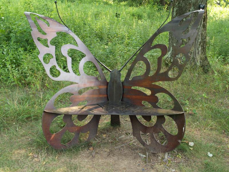 Media, Pennsylvania (PA): Tyler Aboretum: butterfly seat