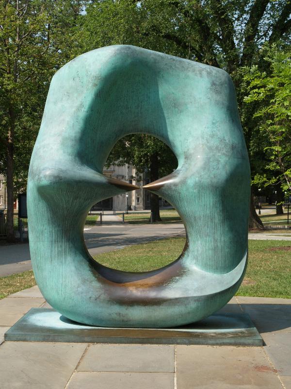 Princeton, New Jersey (NJ): Princeton University: 'Oval with Points' (executed 1969-70, installed 1971, sculptor Henry Moore)