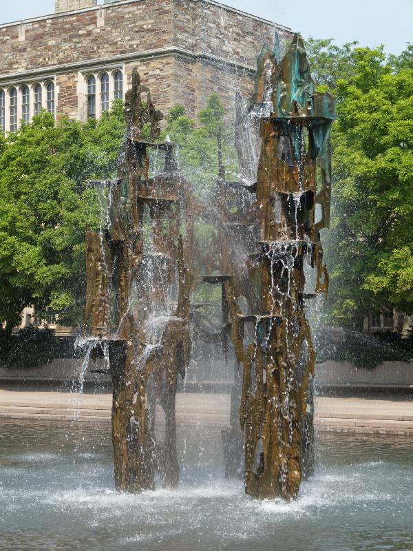 Princeton, New Jersey (NJ): Princeton University: 'Fountain of Freedom', Scudder Plaza (1966, James Fitzgerald)