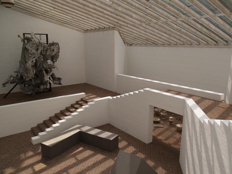 New Canaan, Connecticut (CT): Glass House estate: Sculpture Gallery, interior (1970, Philip Johnson)