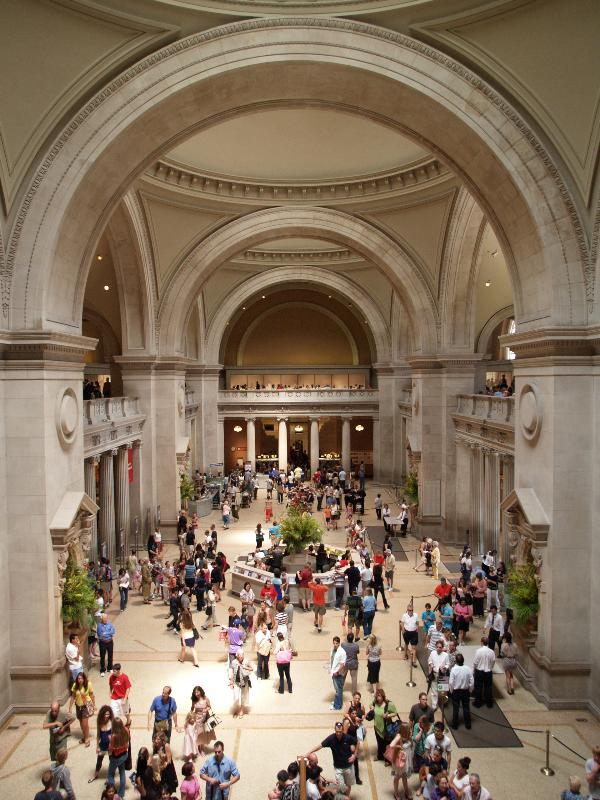 New York City, NY: Metropolitan Museum of Art: main lobby (1894-1902, architect Richard Morris Hunt)
