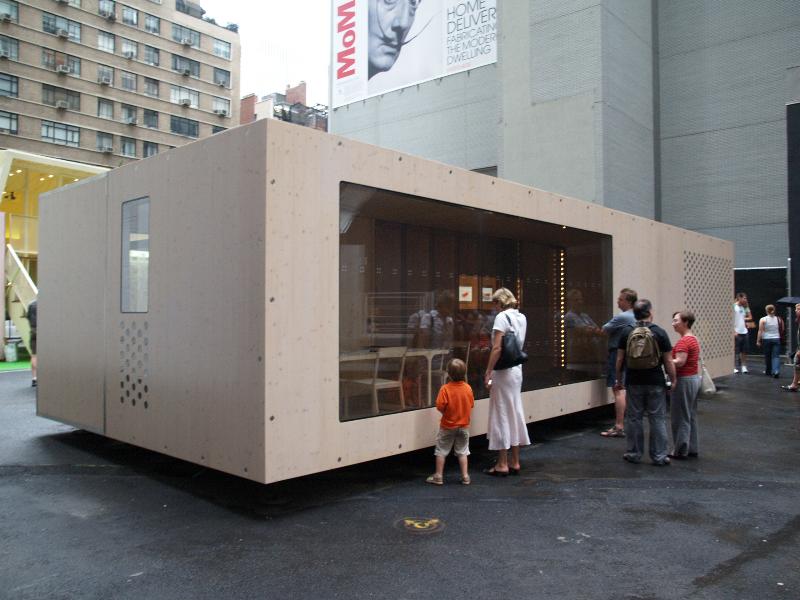 New York City, NY: Museum of Modern Art (MOMA): System3 (2008, Oskar Leo Kaufmann | Albert Ruf Architects) (part of exhibition 'Home Delivery: Fabricating the Modern Dwelling')