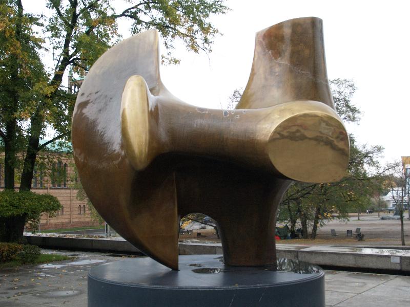 Berlin, Germany: Neue Nationalgalerie (Potsdamer Strasse): The Archer (1964-1965, Henry Moore)