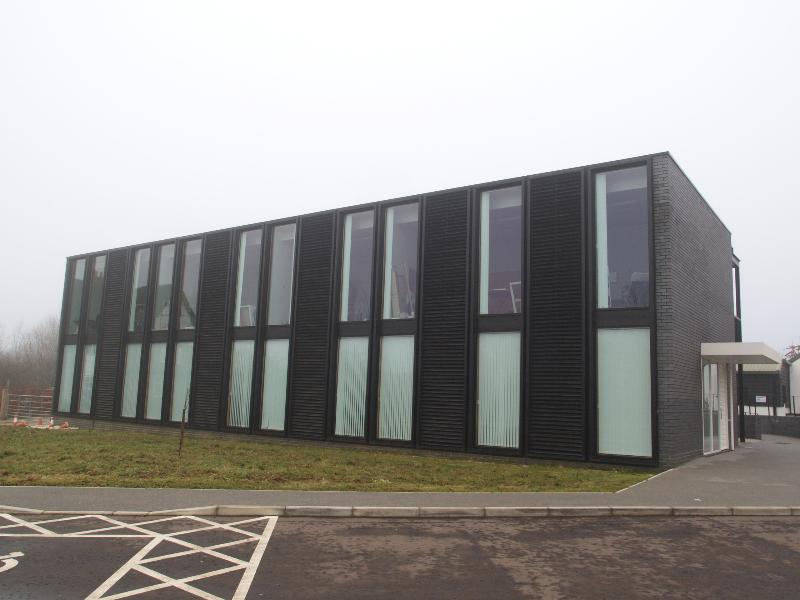 Bourn, England: Wysing Arts Centre: studio building (2006-2008, architect Hawkins \ Brown)