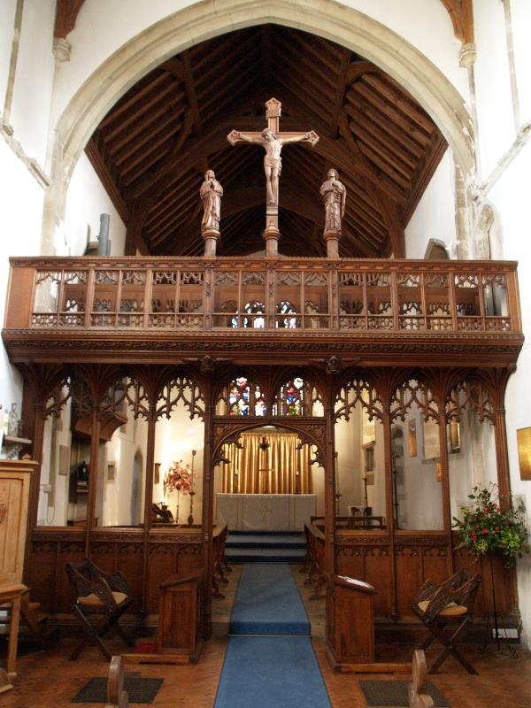 Swaffham Prior, England: St Mary's Church: rood screen (1907)