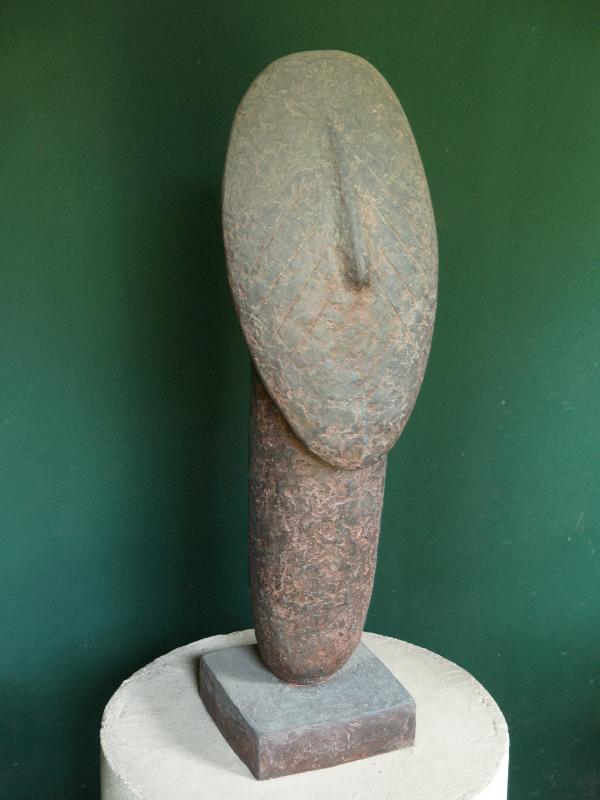 Cambridge, England: Jesus College: Head (1987, William Turnbull)