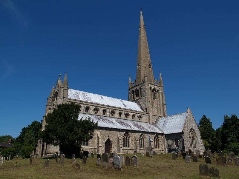 Snettisham, England: St Mary: view (building 14th century, onwards)