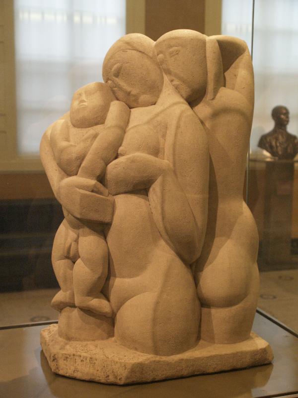 London, England: Victoria and Albert Museum: The Man Child (1921, sculptor Frank Dobson)