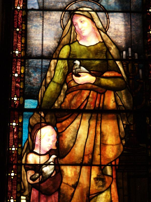 Buffalo, New York (NY): Episcopal Church of the Good Shepherd: Purity (1889, Tiffany Studios)