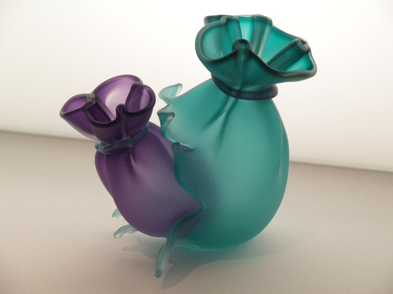 Corning, New York (NY): Corning Museum of Glass: Bag Explosion (1988, artist John Littleton and Kate Vogel)