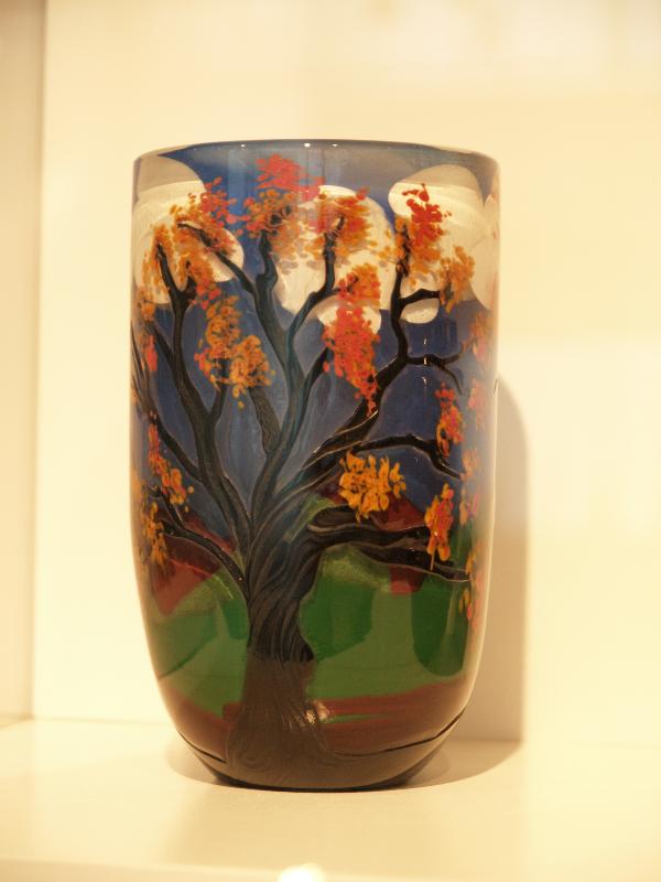 Corning, New York (NY): Corning Museum of Glass: Landscape Study (1976, artist David R. Huchthausen)
