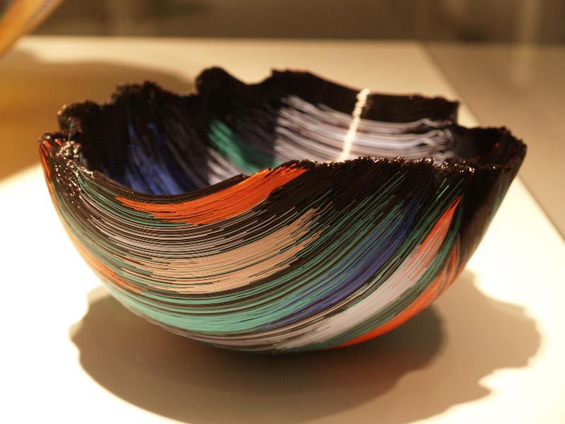 Corning, New York (NY): Corning Museum of Glass: Untitled (1988, artist Toots Zynsky)
