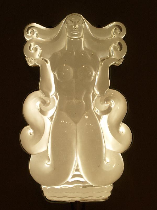 Corning, New York (NY): Corning Museum of Glass: Atlantica (1938-1939, created for 1939 New York World's Fair, artist Sidney Waugh)
