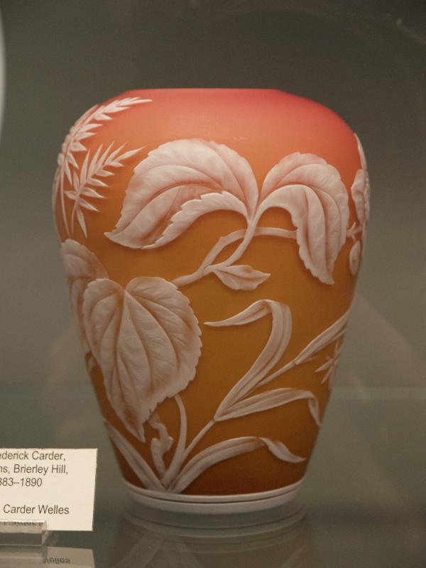 Corning, New York (NY): Corning Museum of Glass: Cameo Vase (about 1883-1890, maker Frederick Carder of Stevens and Williams)