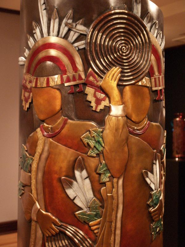 Corning, New York (NY): Rockwell Museum of Western Art: Rain Messenger (2003, artist Tammy Garcia)