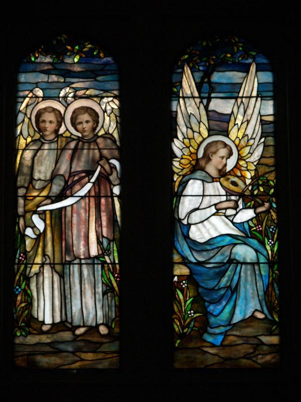 Corning, New York (NY): Christ Episcopal Church: Bigelow Memorial (installed 1895, J. and R. Lamb Studios)