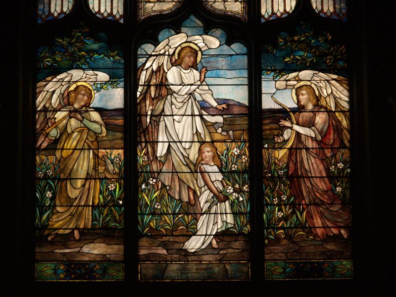 Corning, New York (NY): Christ Episcopal Church: Houghton Memorial (installed 1895, J. and R. Lamb Studios)