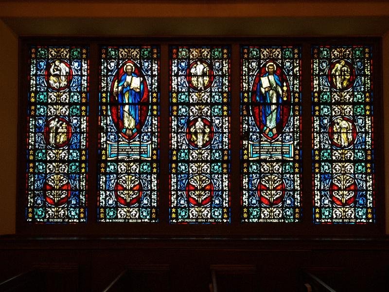 Montclair, New Jersey (NJ): Union Congregational Church: Paul and Timothy Window (dedicated 1944, Charles J. Connick)