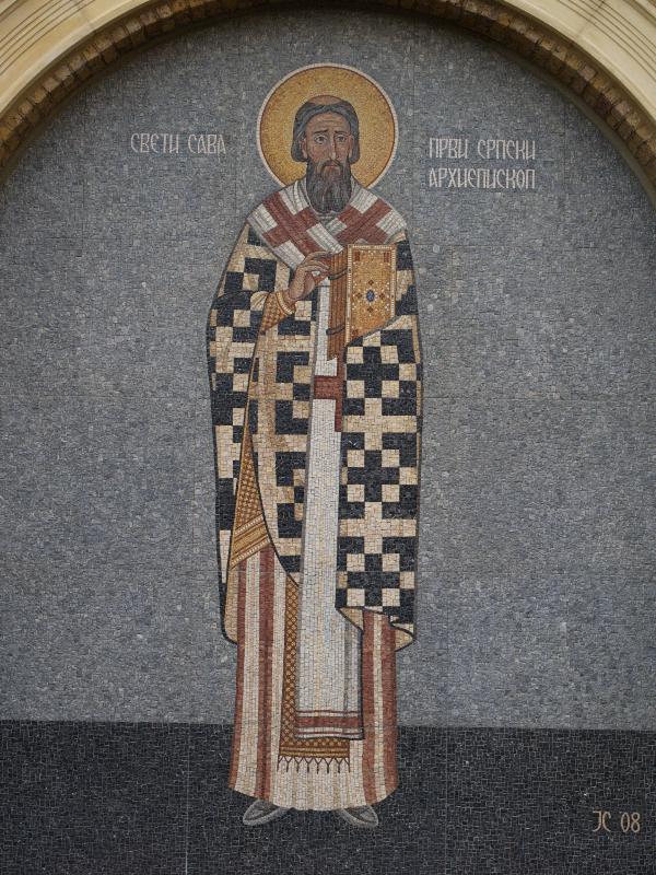 London, England: Serbian Community Centre: orthodox priest (2008)