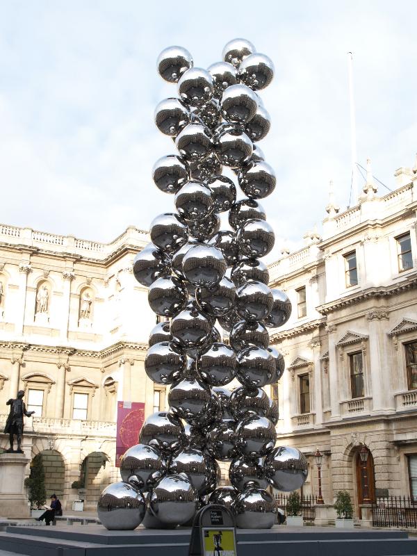 London, England: Royal Academy: Tall Tree and the Eye (2009, sculptor Anish Kapoor)