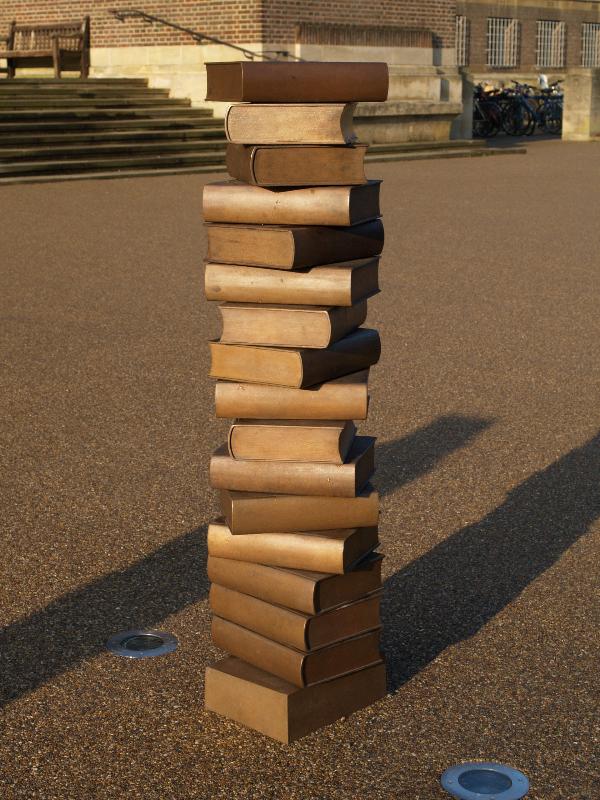 Cambridge, England: University Library: Ex Libris (2009, sculptor Harry Gray, The Carving Workshop)