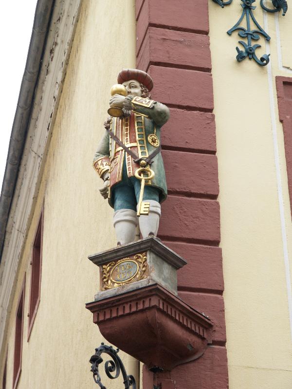 Heidelberg, Germany: Hotel Perkeo, Hauptstrasse: man drinking
