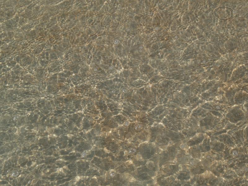 Daytona Beach, Florida (FL): beach: water and light patterns in sand