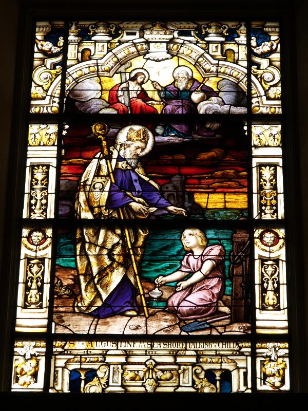 St Augustine, Florida (FL): Cathedral-Basilica: St Augustine by the Seashore Talking to a Child (1909, Mayer Studios of Munich)