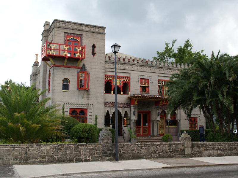 St Augustine, Florida (FL): Villa Zorayda, King Street: view 1883, Franklin W. Smith owner and builder and designer)