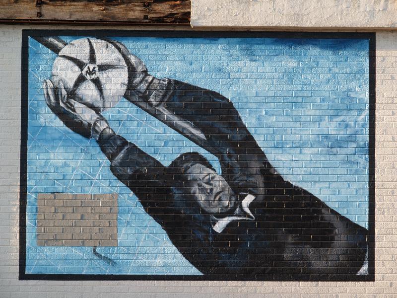 Richmond, Virginia (VA): 2320 West Main Street: soccer goalie making save