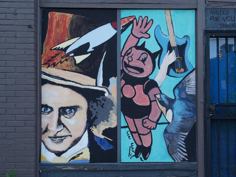 Richmond, Virginia (VA): 2006 West Main Street: street art (2005 teacher Ed Trask; Dara Randall, Elizabeth Munyan)