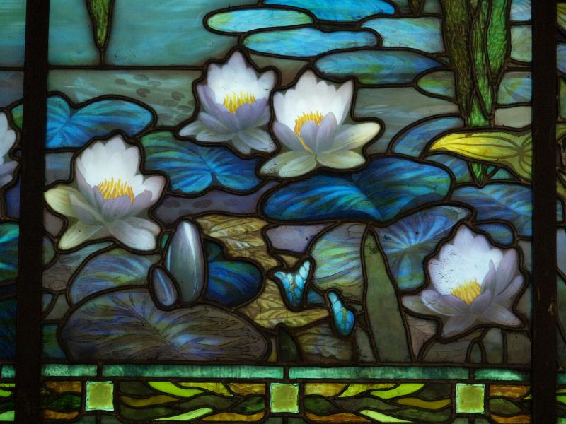 Richmond, Virginia (VA): Virginia Museum of Fine Arts: water lily pond, detail (c 1912, Jacques Gruber)
