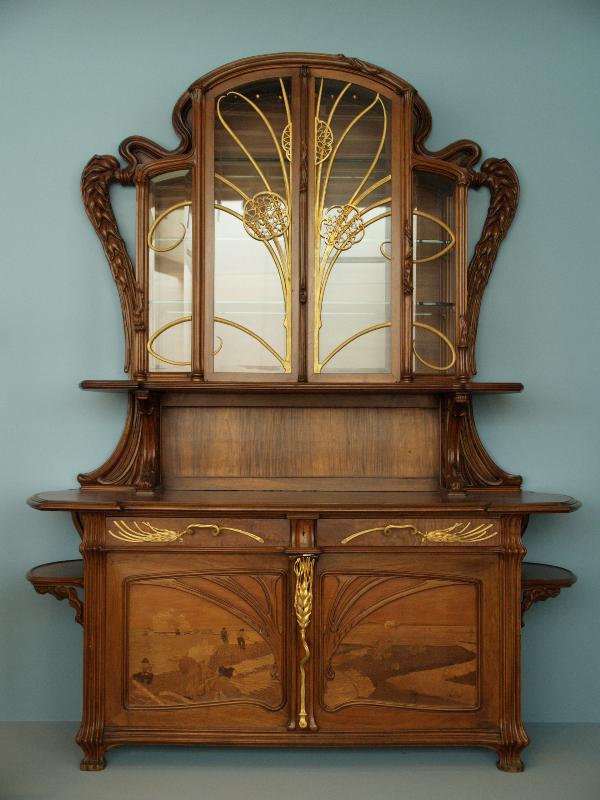 Richmond, Virginia (VA): Virginia Museum of Fine Arts: Sideboard, autumn (1903, Emile Galle, Paul Holderbach created gilded-iron mounts, August Herbst designed the marquetry panels)