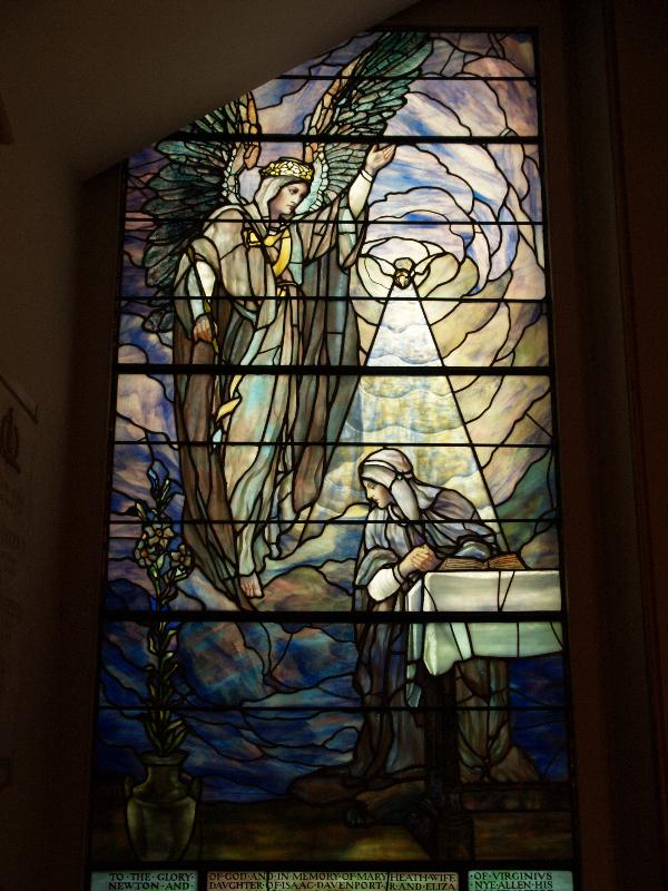 Richmond, Virginia (VA): St Paul's Episcopal Church: The Annunciation (installed c 1901, Tiffany Studios)