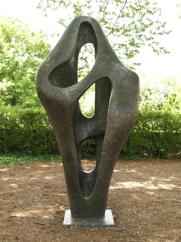 Washington, DC: Hirshhorn Museum and Sculpture Garden: Figure for Landscape (1960, cast 1965, Barbara Hepworth)