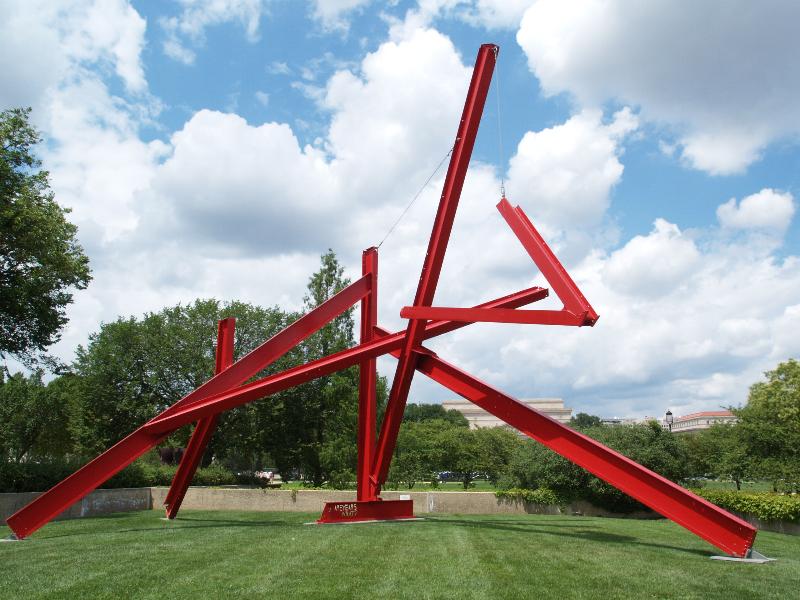 Washington, DC: Hirshhorn Museum and Sculpture Garden: Are Years What? (for Marianne Moore) (1967, sculptor Mark di Suvero)