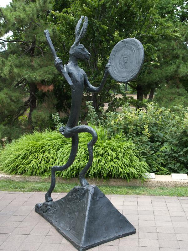 Washington, DC: Hirshhorn Museum and Sculpture Garden: The Drummer (1989-1990, sculptor Barry Flanagan)