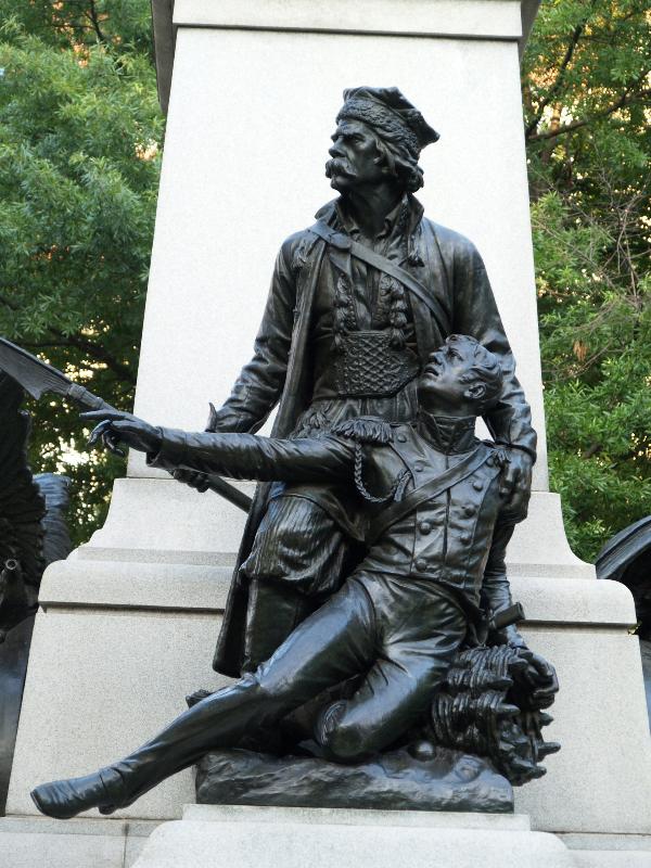 Washington, DC: Lafayette Square: Tadeusz Kosciuszko Memoria, detail (1910, sculptor Antoni Popiel)