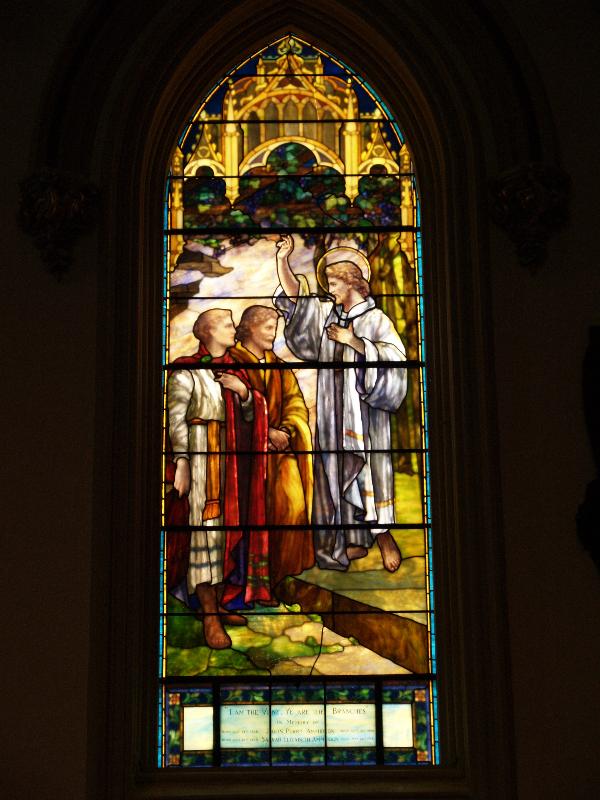 Baltimore, Maryland (MD): Brown Memorial Park Avenue Presbyterian Church: I am the Vine (Church Glass and Decorating Company)