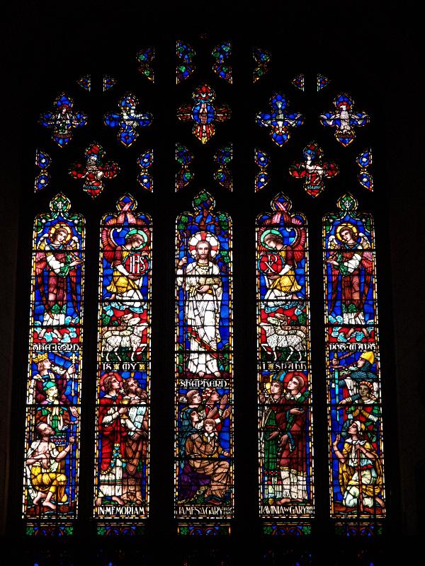 Baltimore, Maryland (MD): Brown Memorial Park Avenue Presbyterian Church: The Good Shepherd (1931, Wilbur H. Burnham Studios)