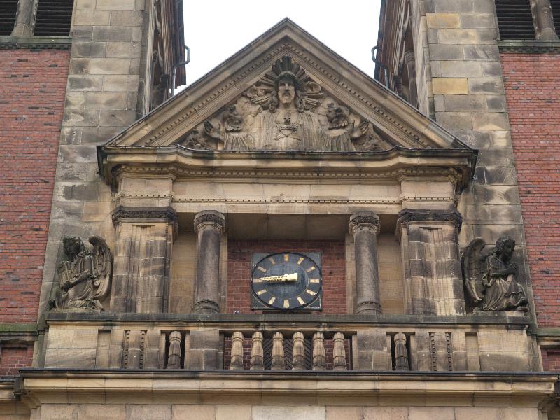 Munster, Germany: Antoniuskirche: pediment
