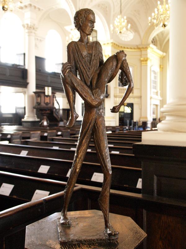 London, England: St Martin-in-the-Fields: Victims of Injustice and Violence (1994, Chaim Stephenson)