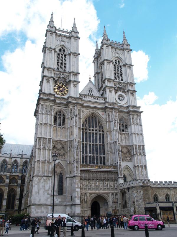 London, England: Westminster Abbey: view (1722-1745, Nicholas Hawksmoor)